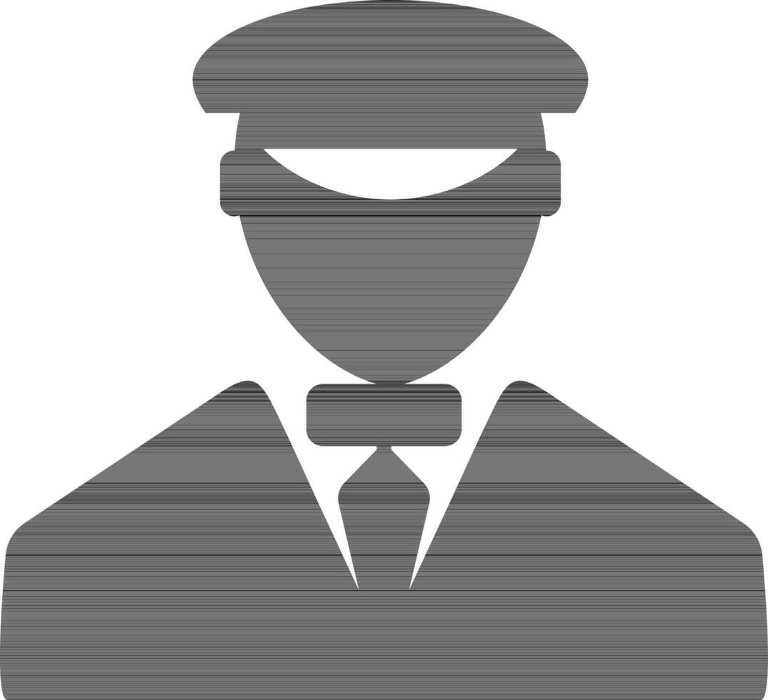 Icon of a man in uniform. vector