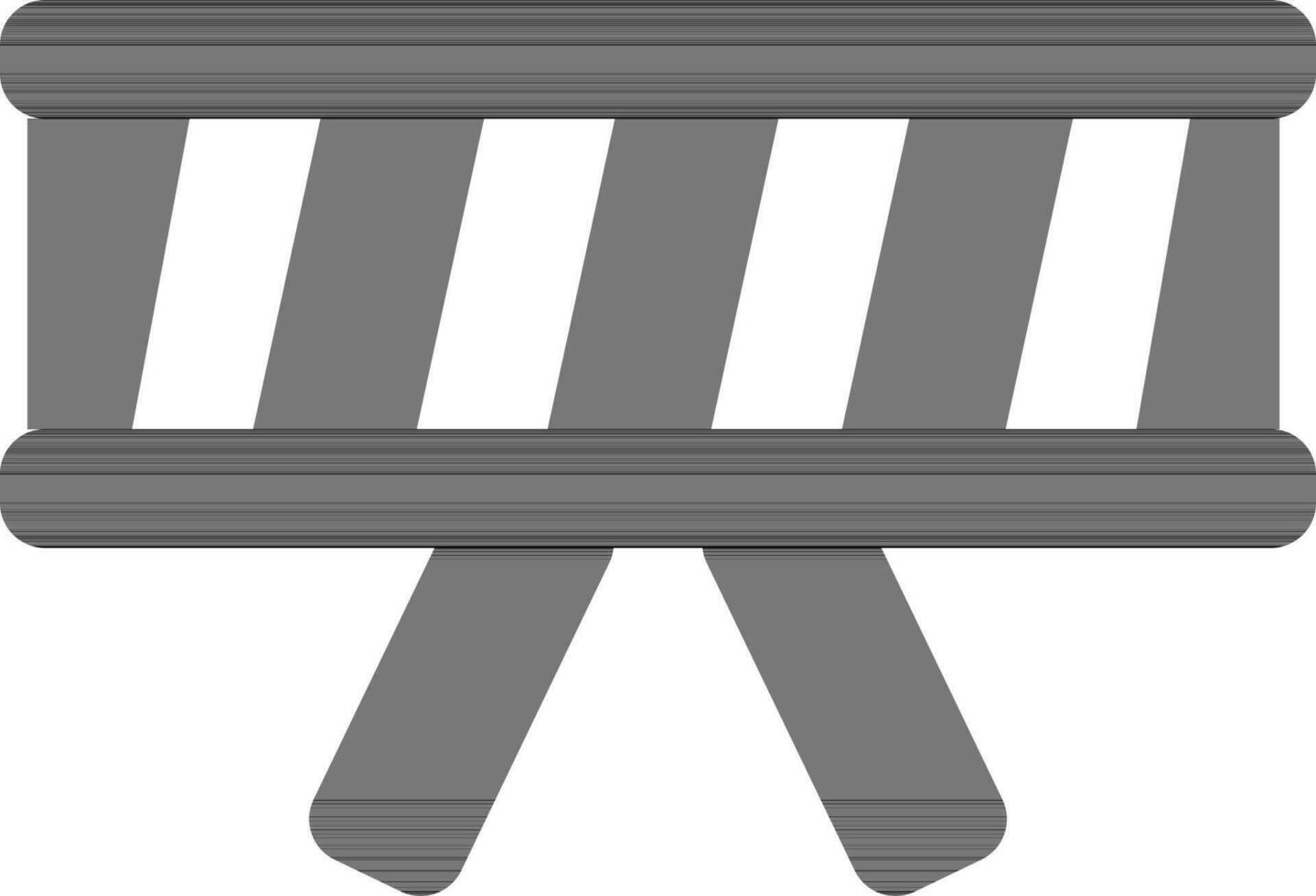 Illustration of traffic barrier icon. vector