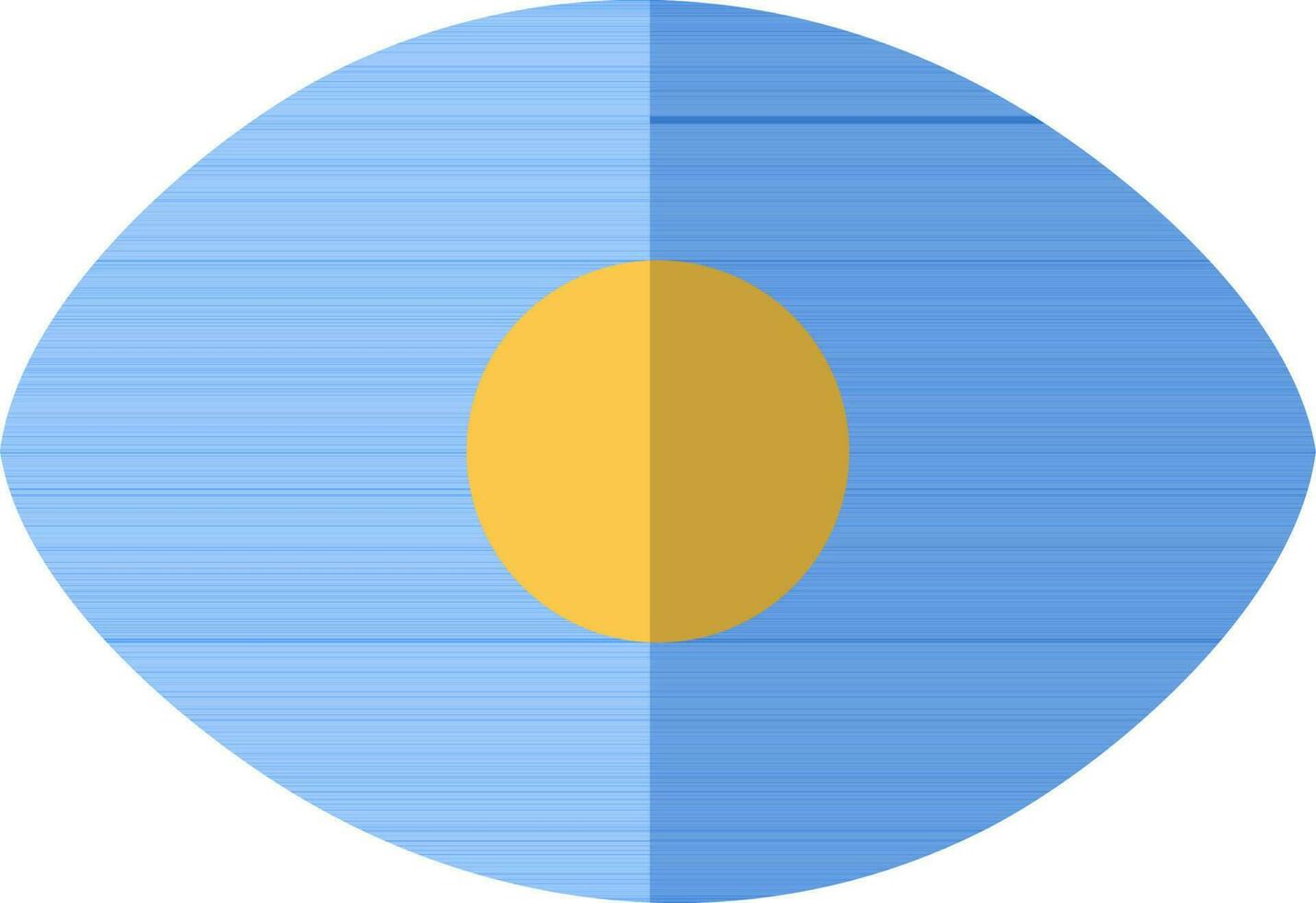 Security Eye icon in blue color. vector