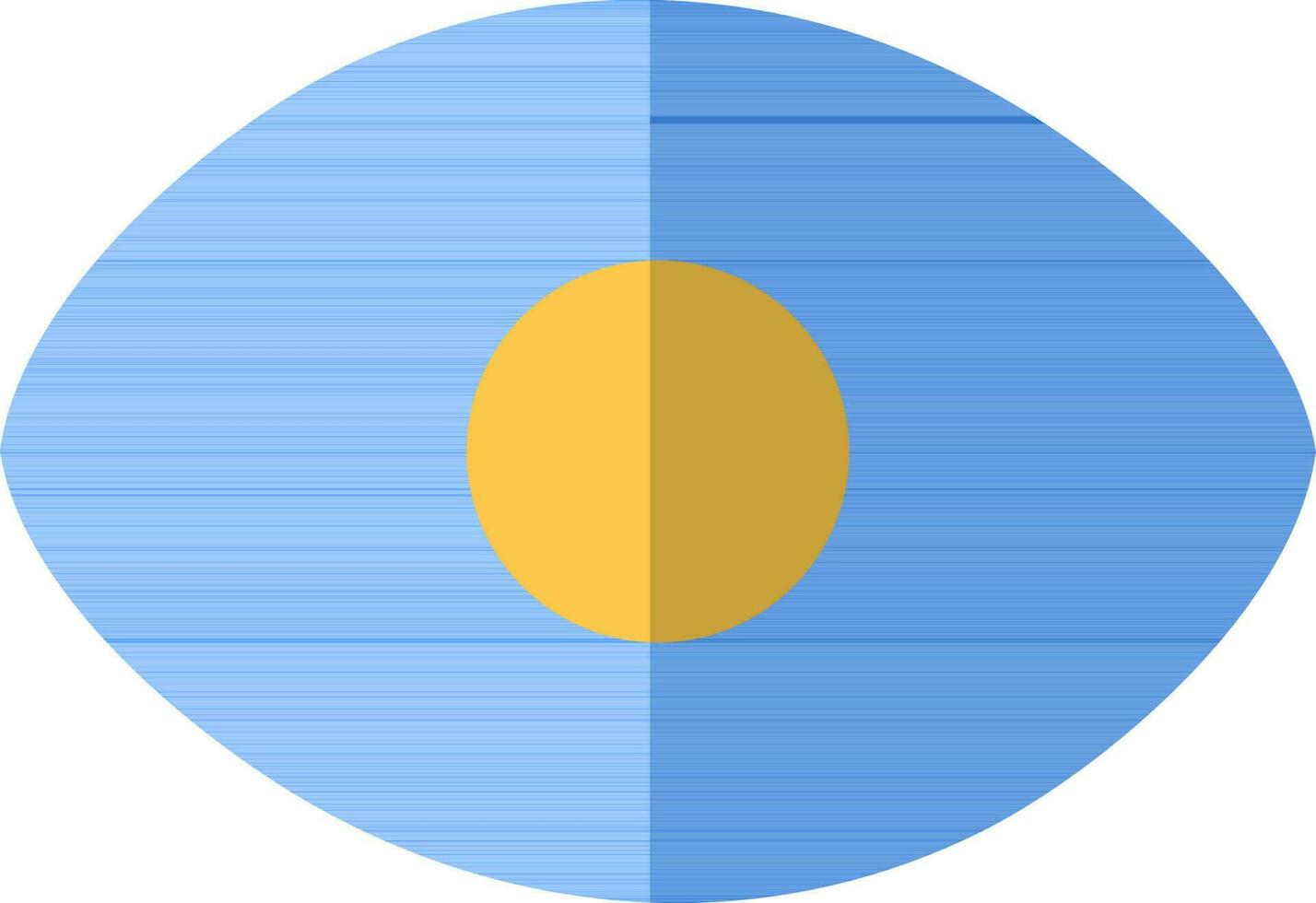 seguridad ojo icono en azul color. vector