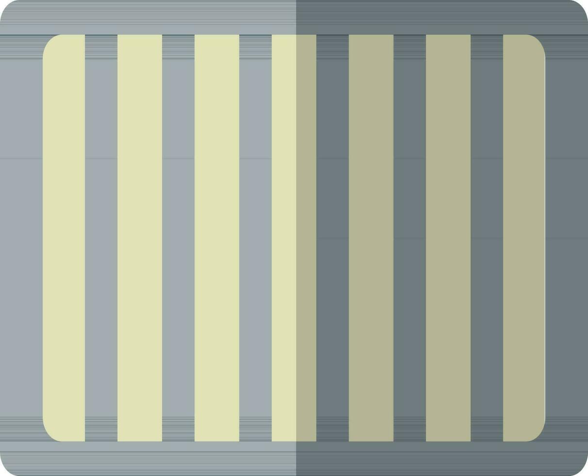 Icon of Prisoners cell in slate color. vector