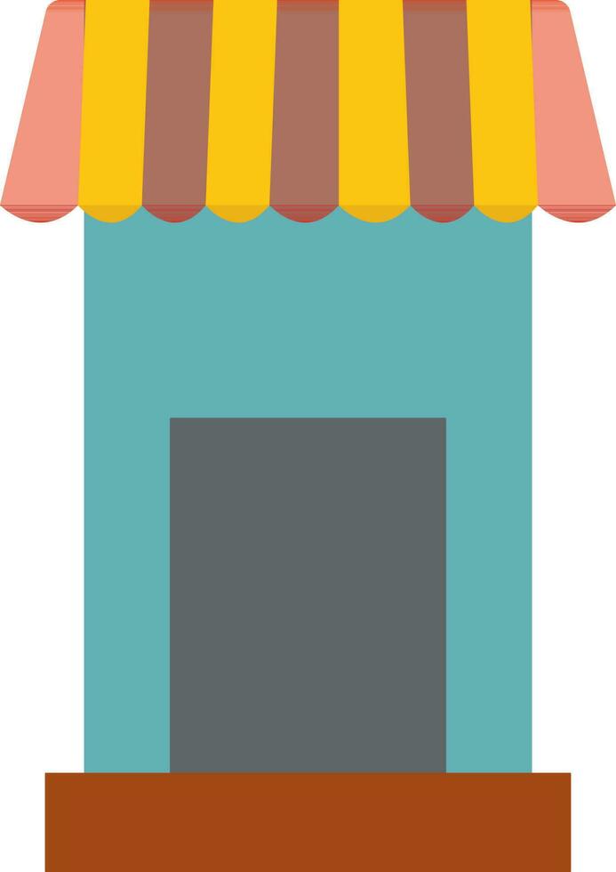 Flat style store sign or symbol. vector