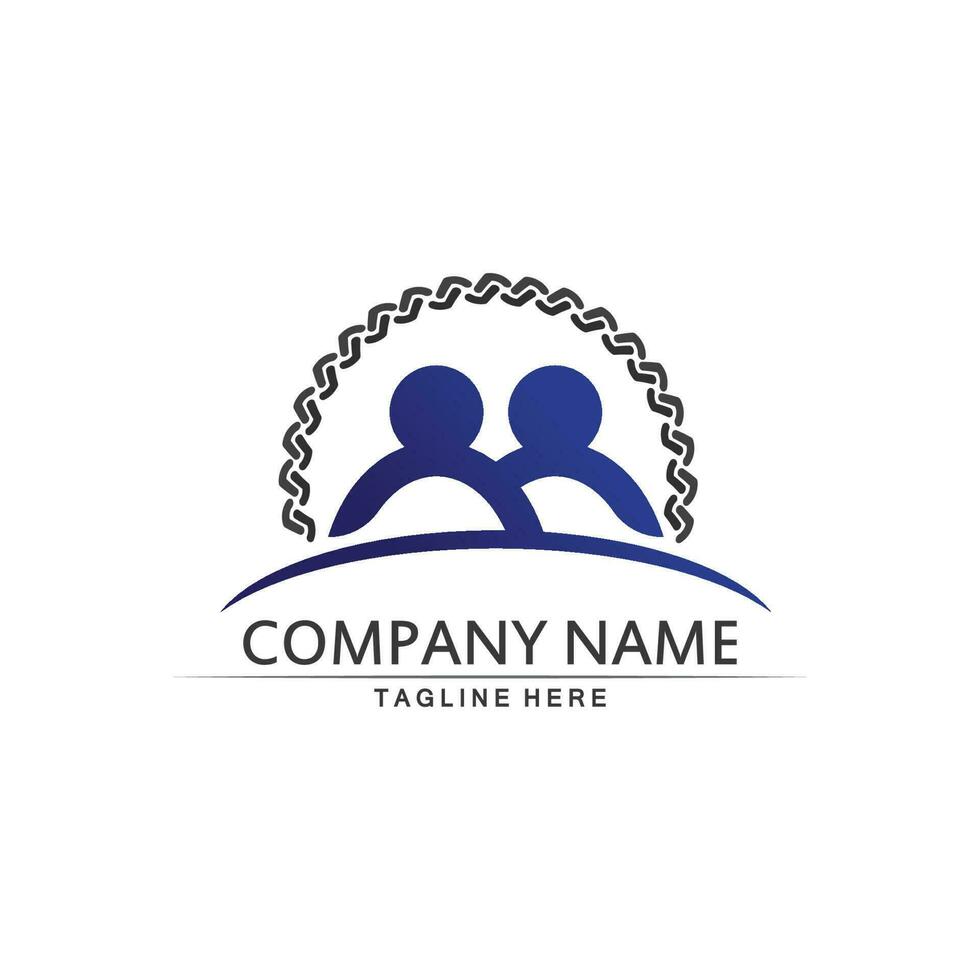 People logo, Team, Succes people work, Group and Community, Group Company and Business logo vector and design Care, Family icon Succes logo