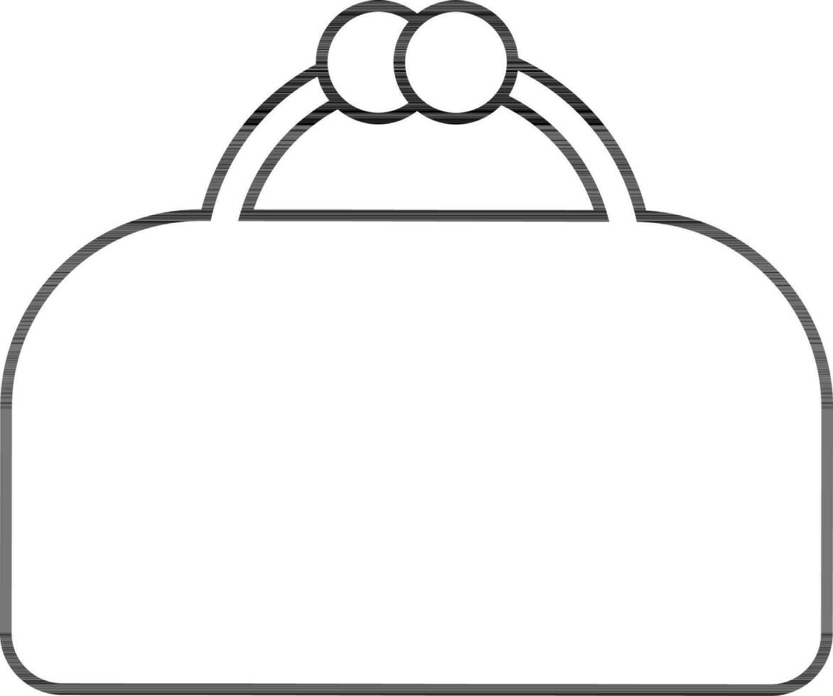 Isolated clutch icon in flat style. vector