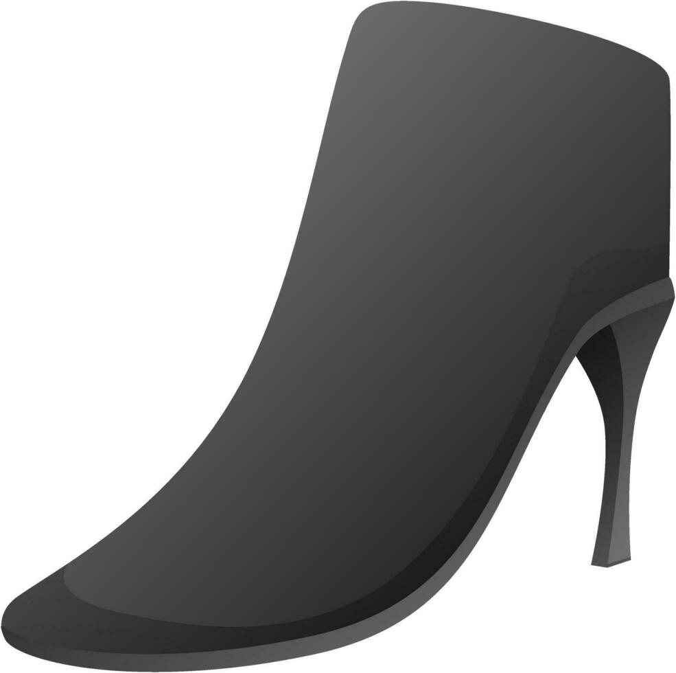 Woman high heel shoe. vector