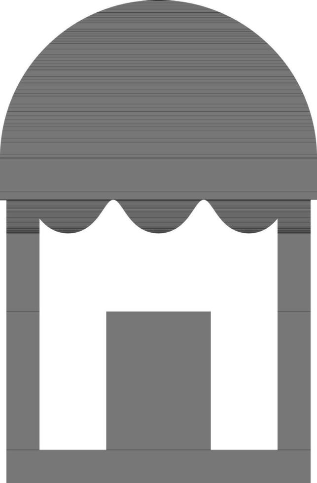 aislado Tienda icono en plano estilo. vector