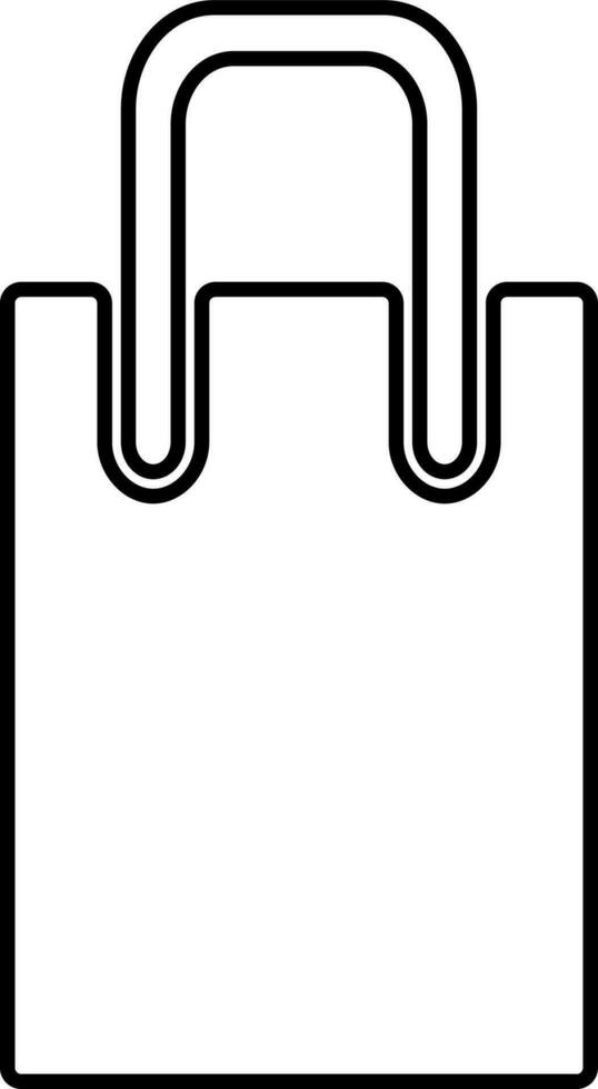 Shopping bag icon. vector