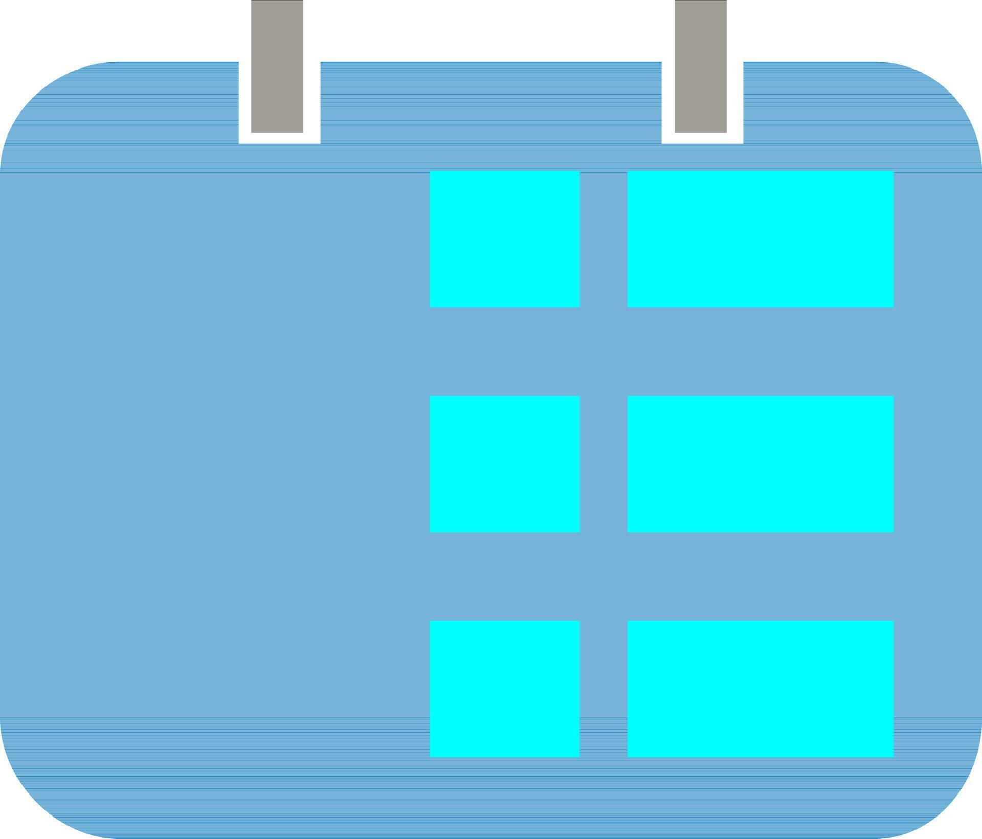 Blue calendar in flat style. 24377722 Vector Art at Vecteezy
