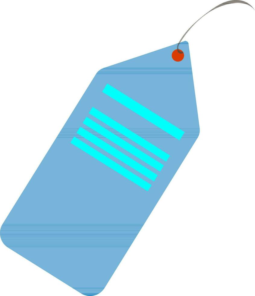 Tag in blue and red color. vector