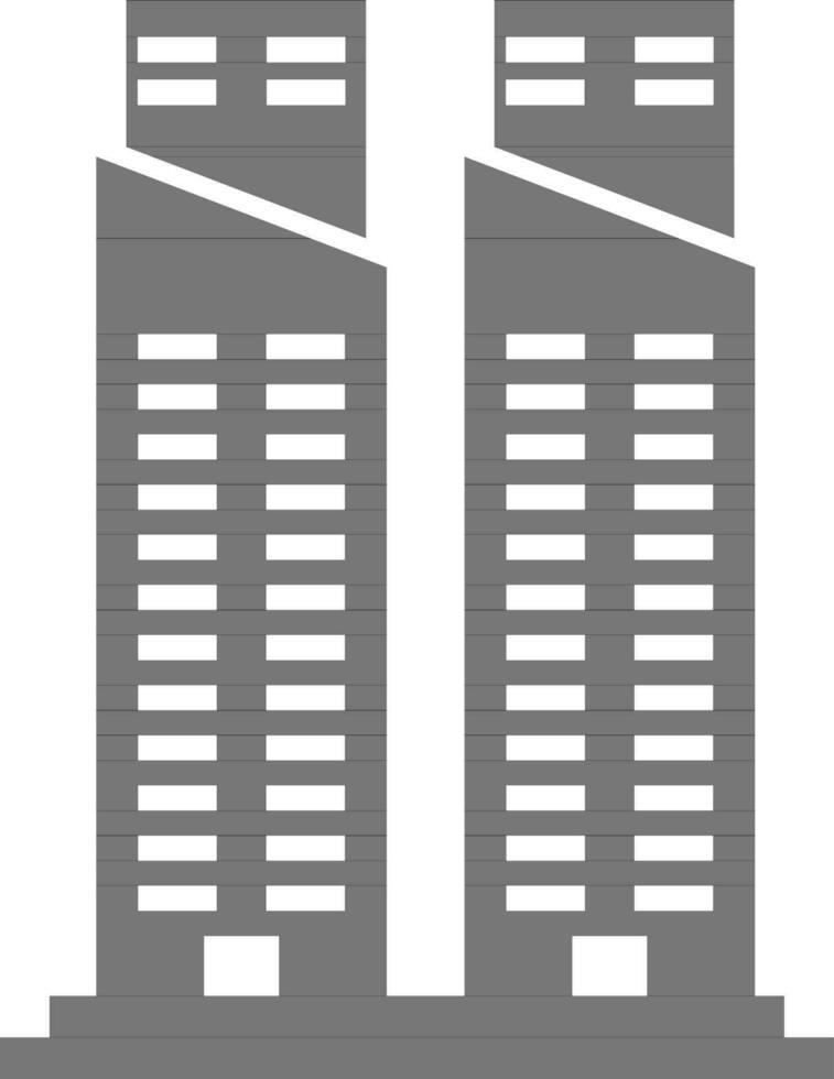 Flat illustration of building. vector