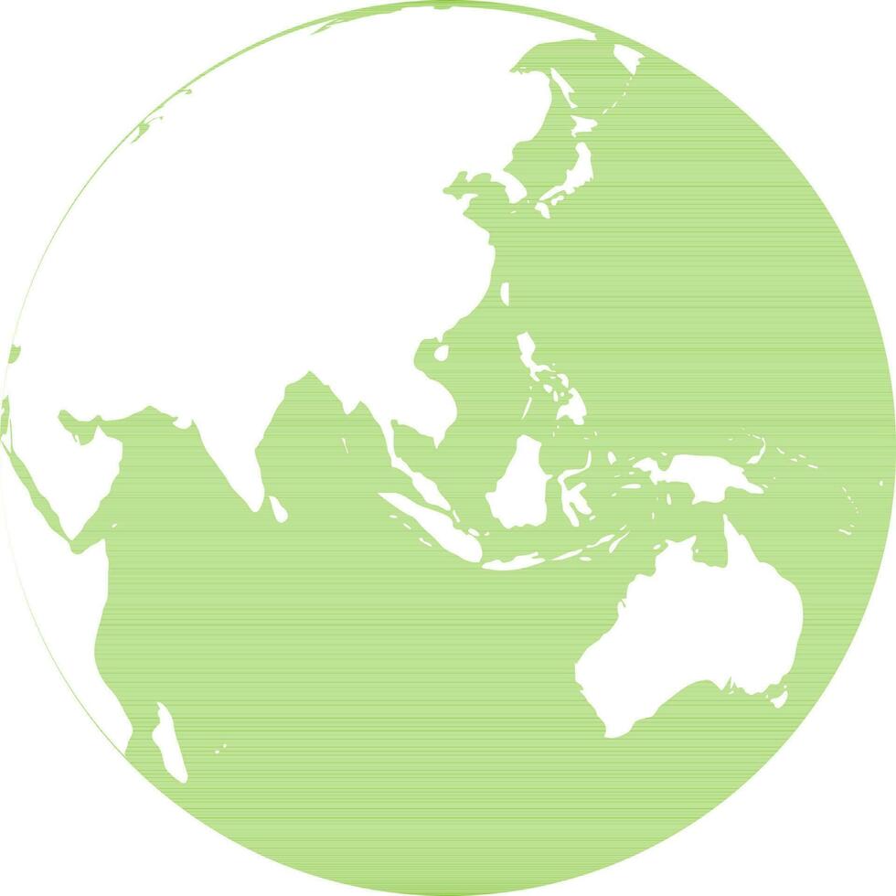 Green globe, ecology icon. vector