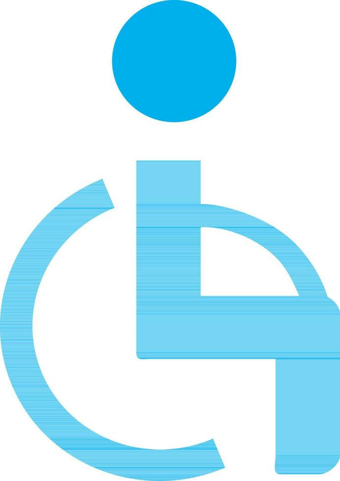 Disabled handicap symbol. vector