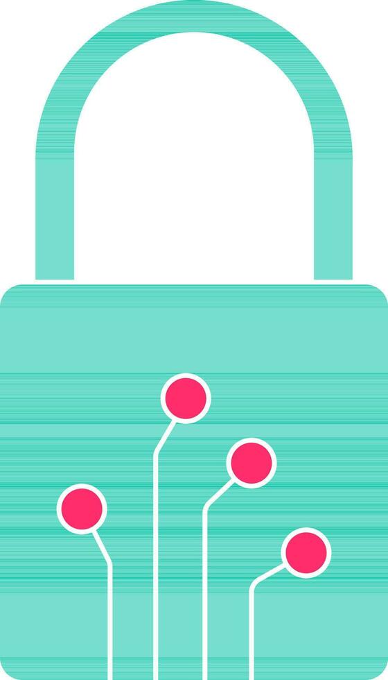 Illustration of a lock icon. vector