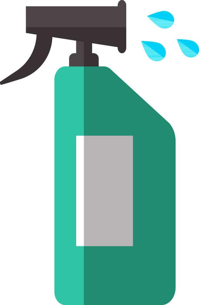 Colorful icon of spray bottle for spa or lifestyle concept. vector