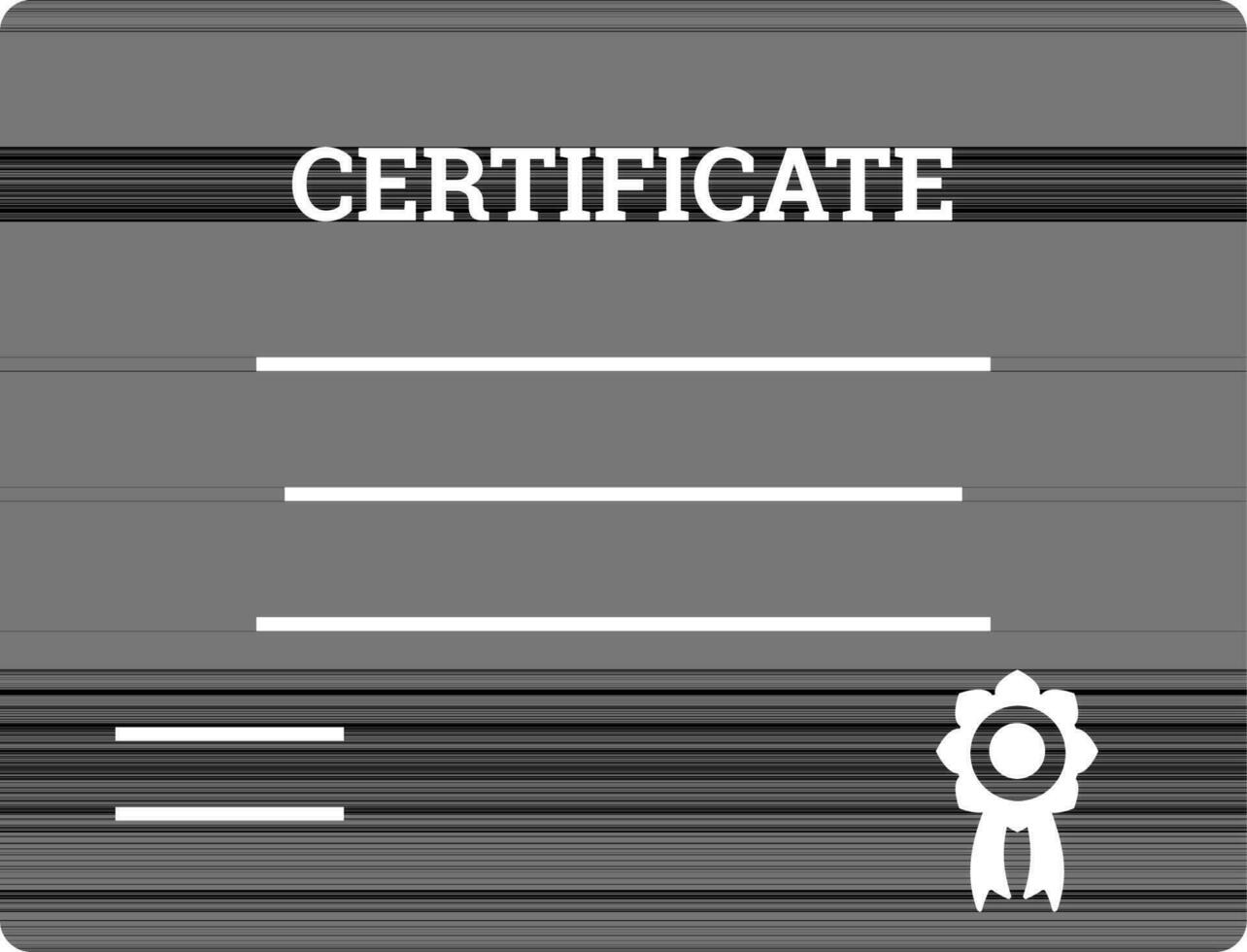 Vector illustration of Certificate.