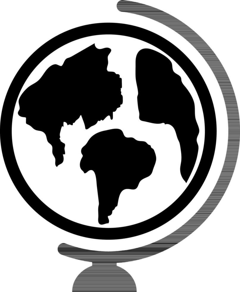 Globe sign or symbol. vector