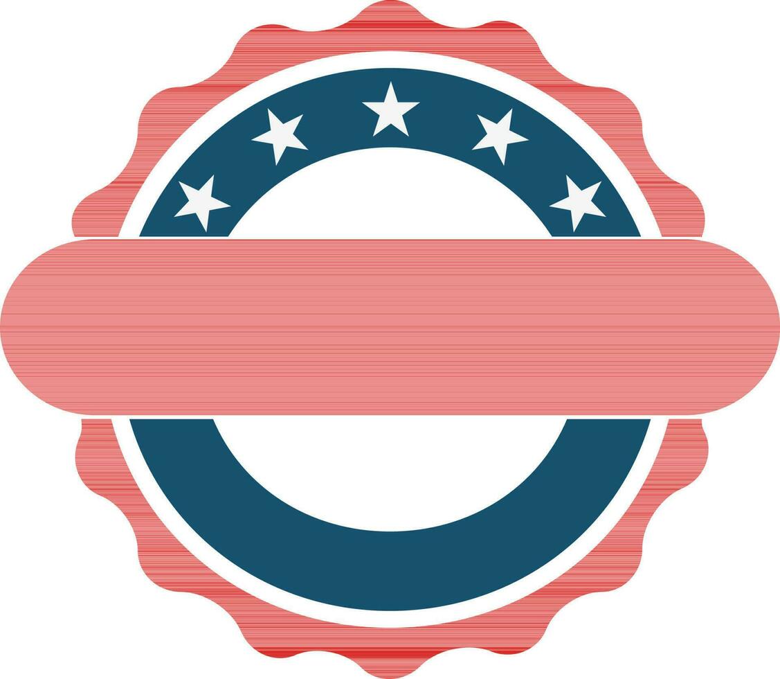 American Independence Day badge design. vector