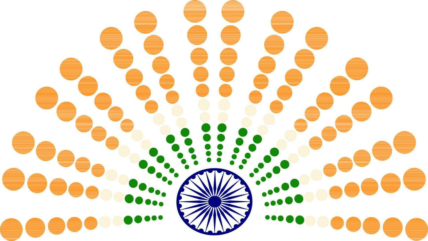 Illustration of Indian Flag color design. vector