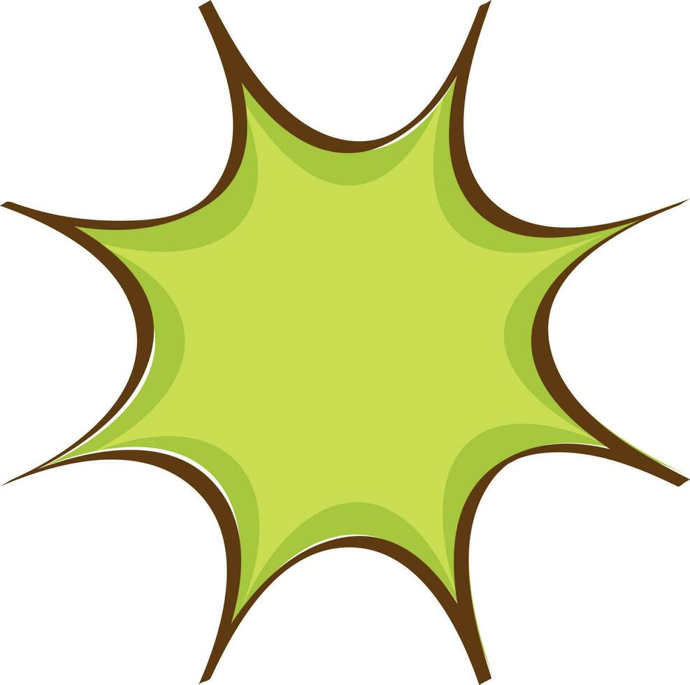 Green pop art explosion. vector
