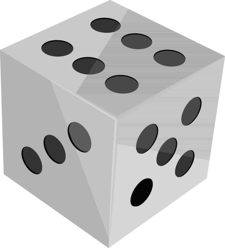 Illustration of casino dice. vector