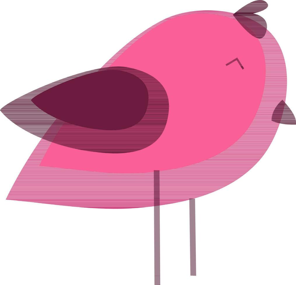 dibujos animados personaje de un pájaro. vector