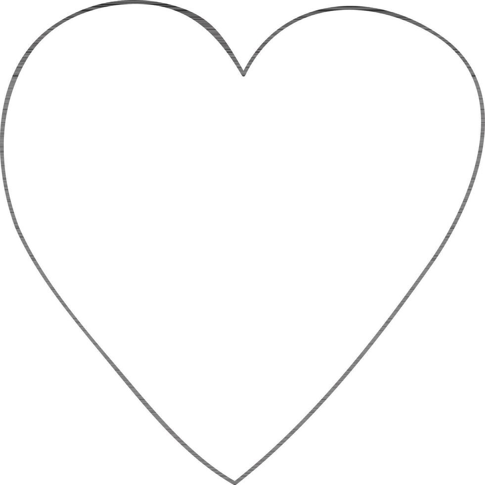 Hand drawn heart design. vector