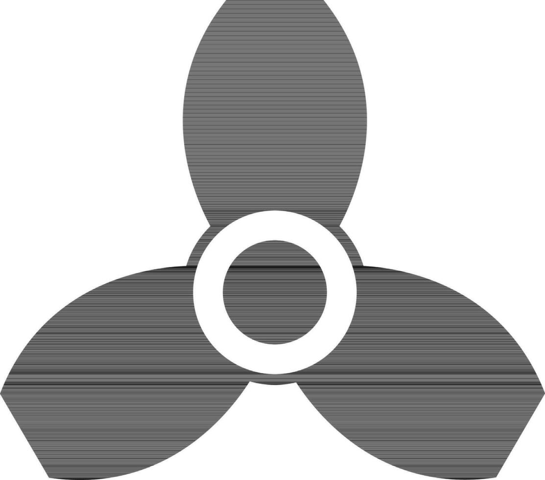 Illustration of fan set icon for spinner concept. vector