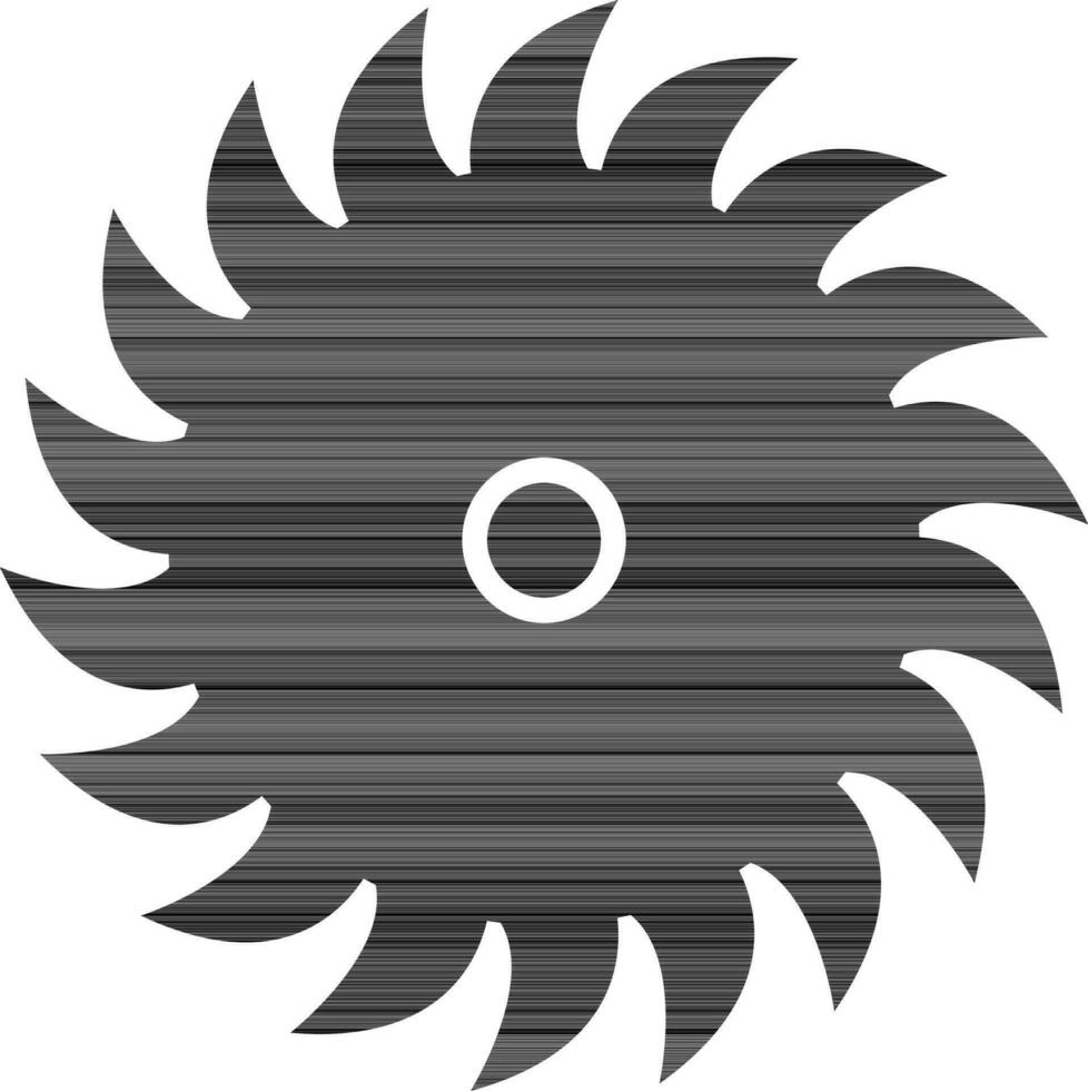 ilustración de negro de hilandero para corte concepto. vector