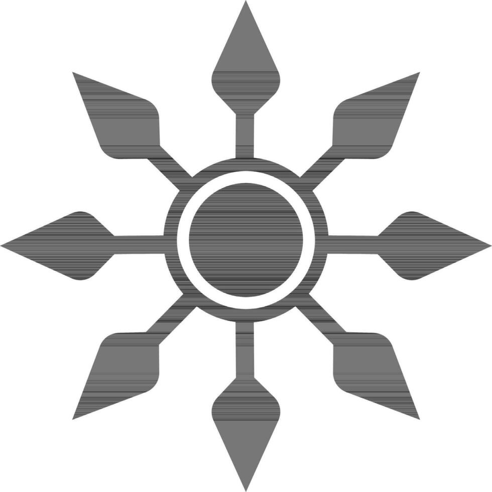 Spinner icon with many arrow in illustration. vector