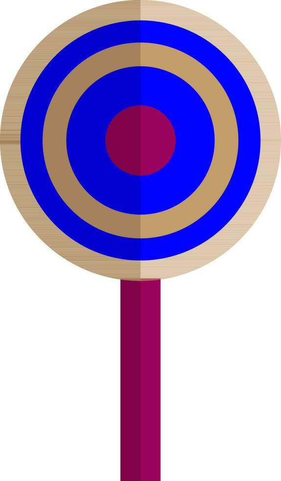 Blue and pink target board. vector