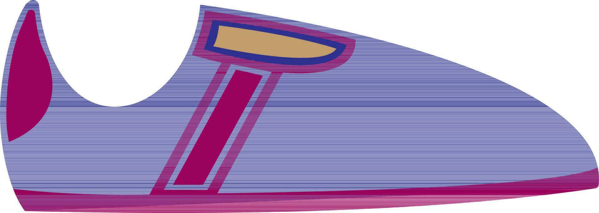 Blue and pink shoe. vector