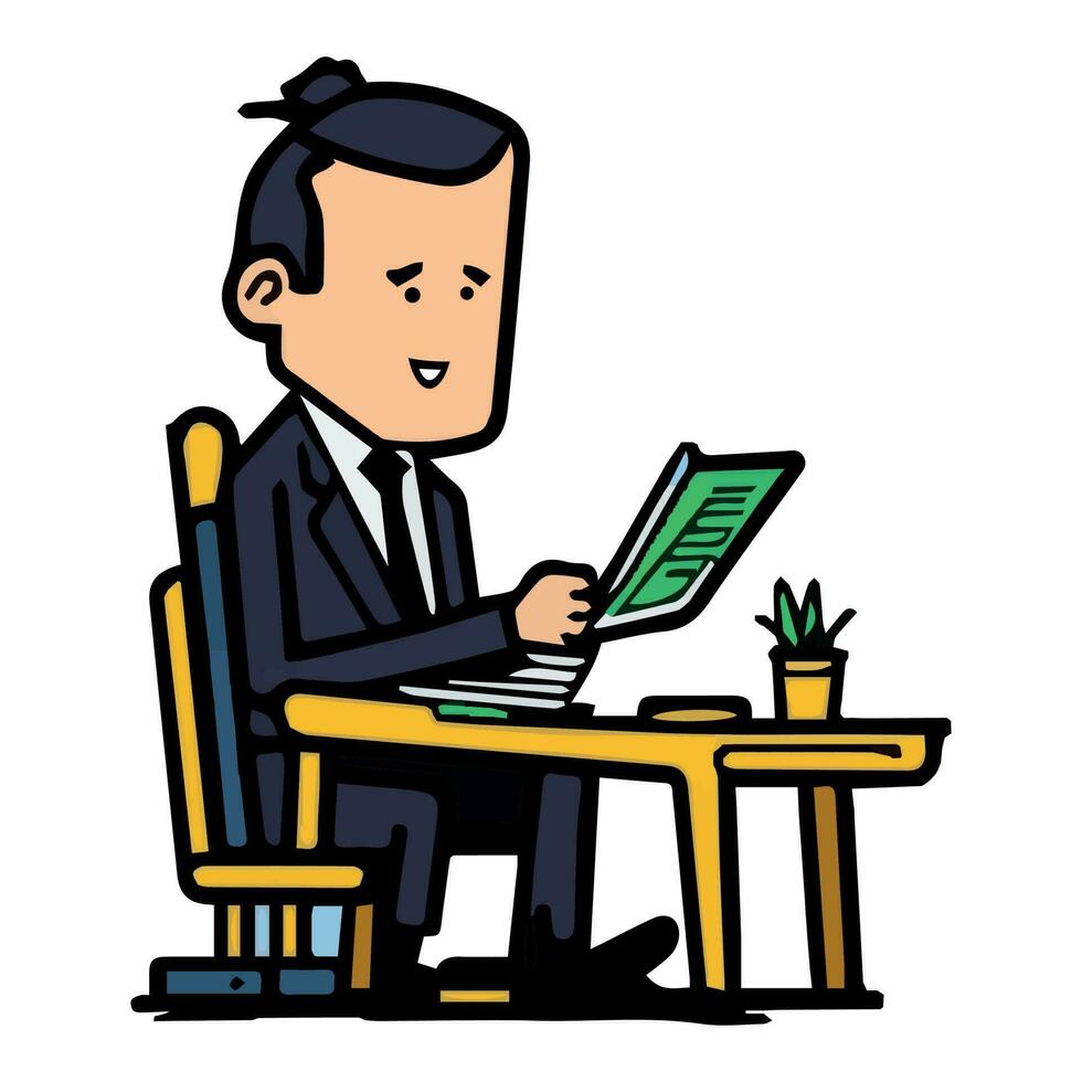 minimalist businesspeople with table employee people. corporate working office employer. professional businesspeople, businesswoman signs. vector