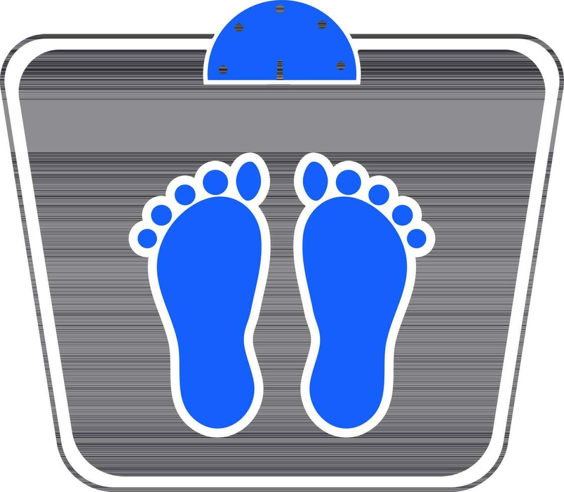 Flat sign or symbol of Weighing Machine. vector