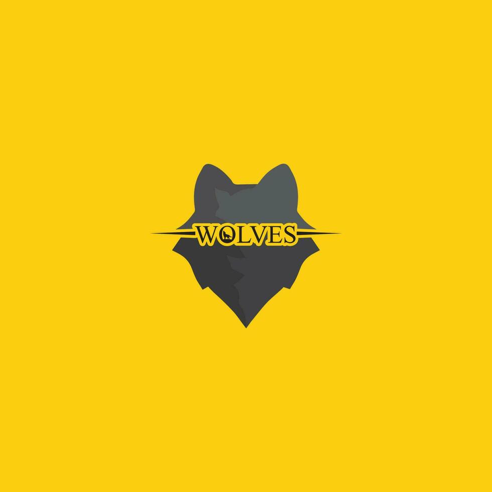 wolves logo, fox, wolf head, animal vetor and logo design wild  roar dog illustration, abstract for game logo symbol head animal vector