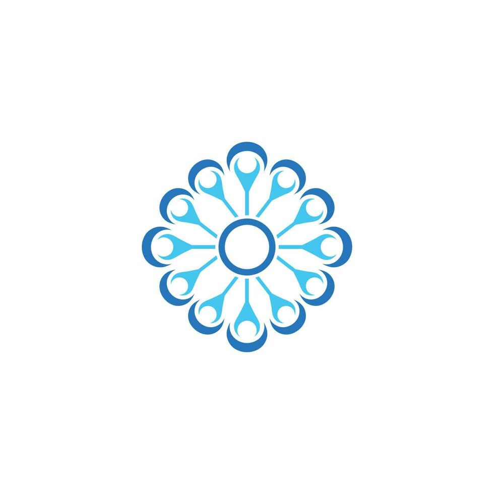 Water wave icon vector