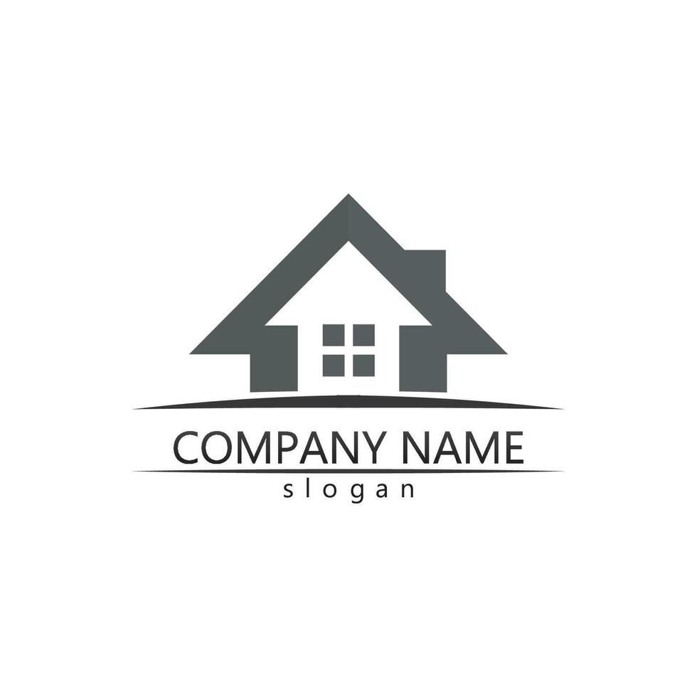 Real estate and home buildings vector logo icons template