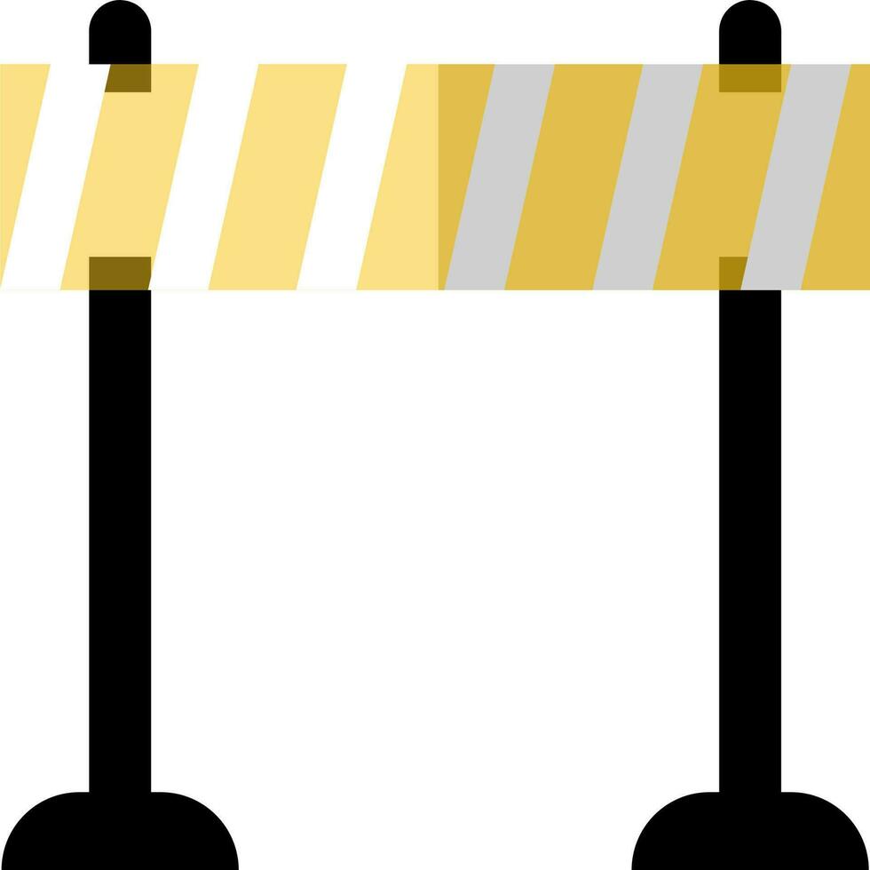 Illustration of barrier in flat style. vector