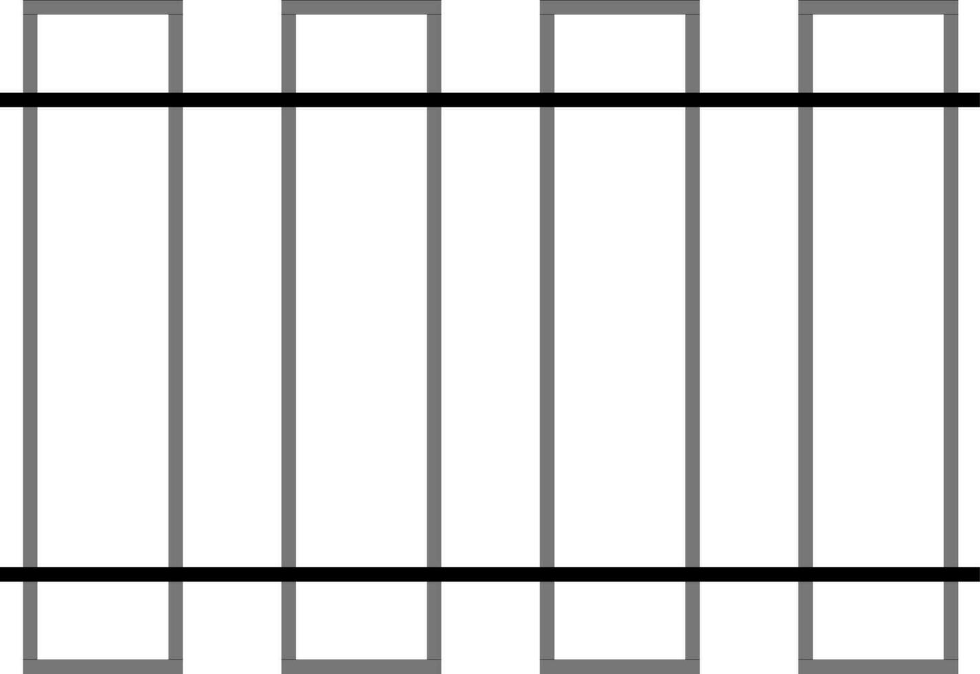 Railway road in black and white color. vector