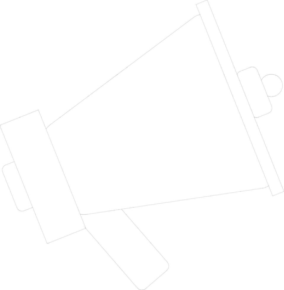 Flat style loud speaker. vector