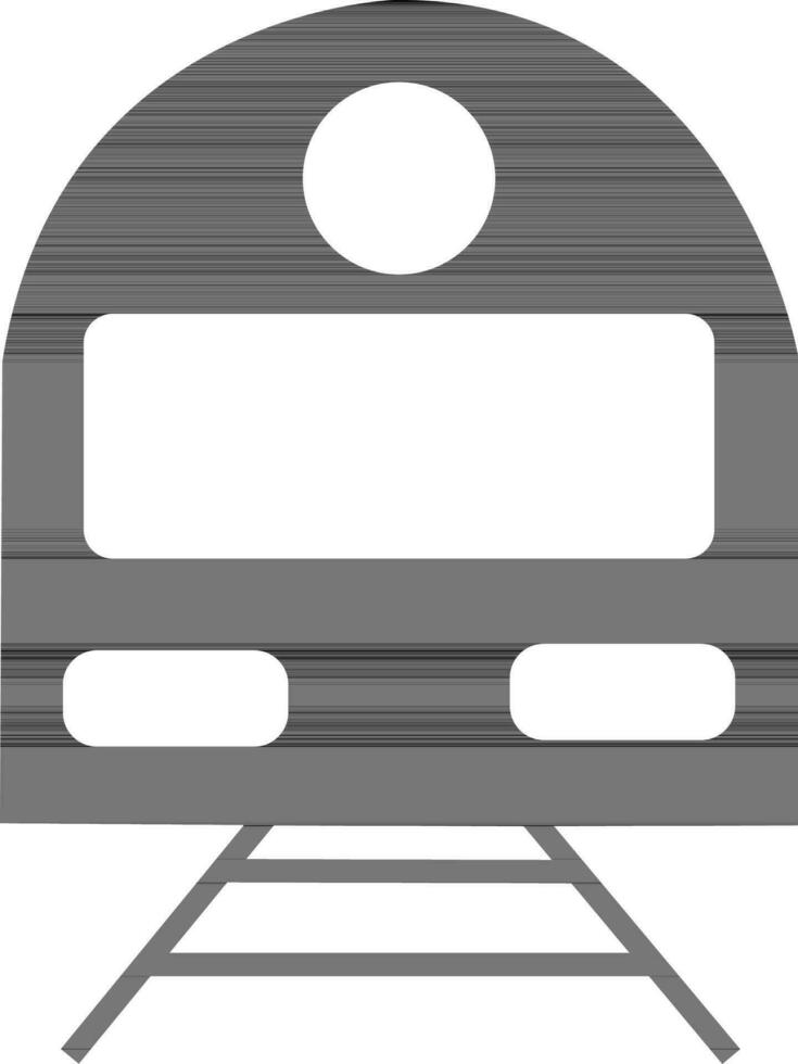 tren en negro y blanco color. vector