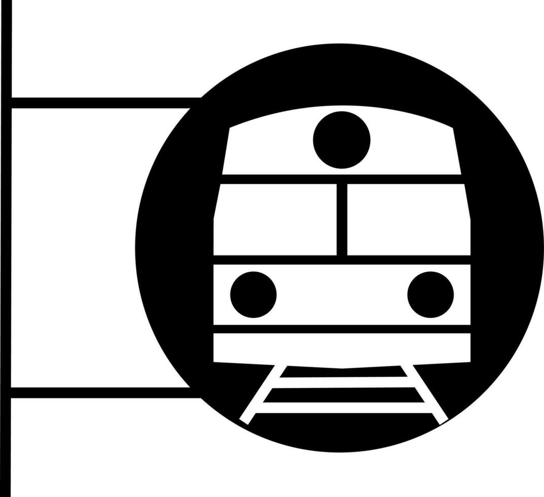 Flat illustration of a train. vector