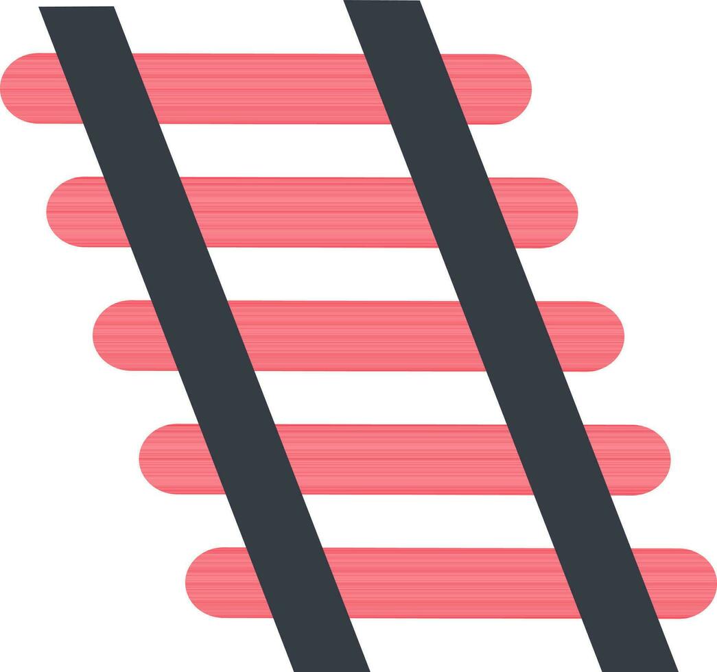ilustración de fuego escalera en rojo y gris color. vector