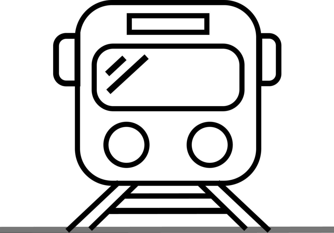 Flat style illustration of train. vector