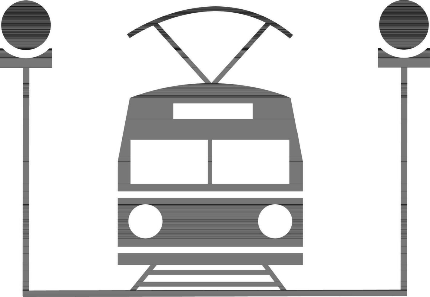 plano ilustración de tren. vector