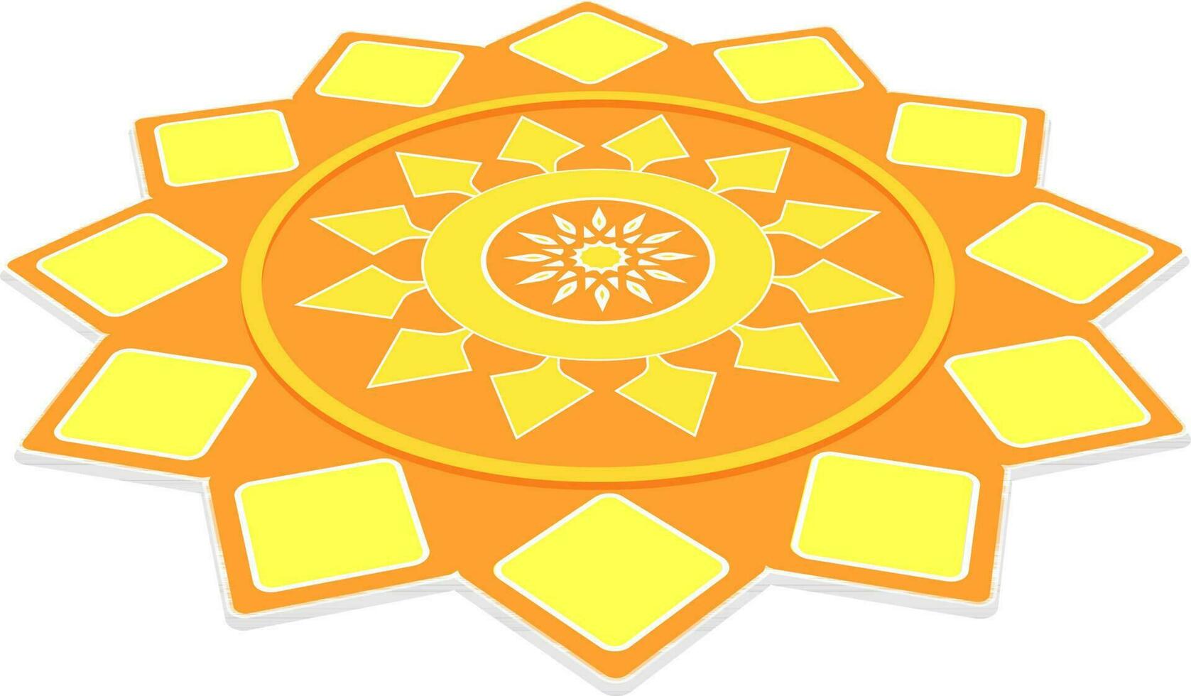 hermoso diseño de mandala floral. vector