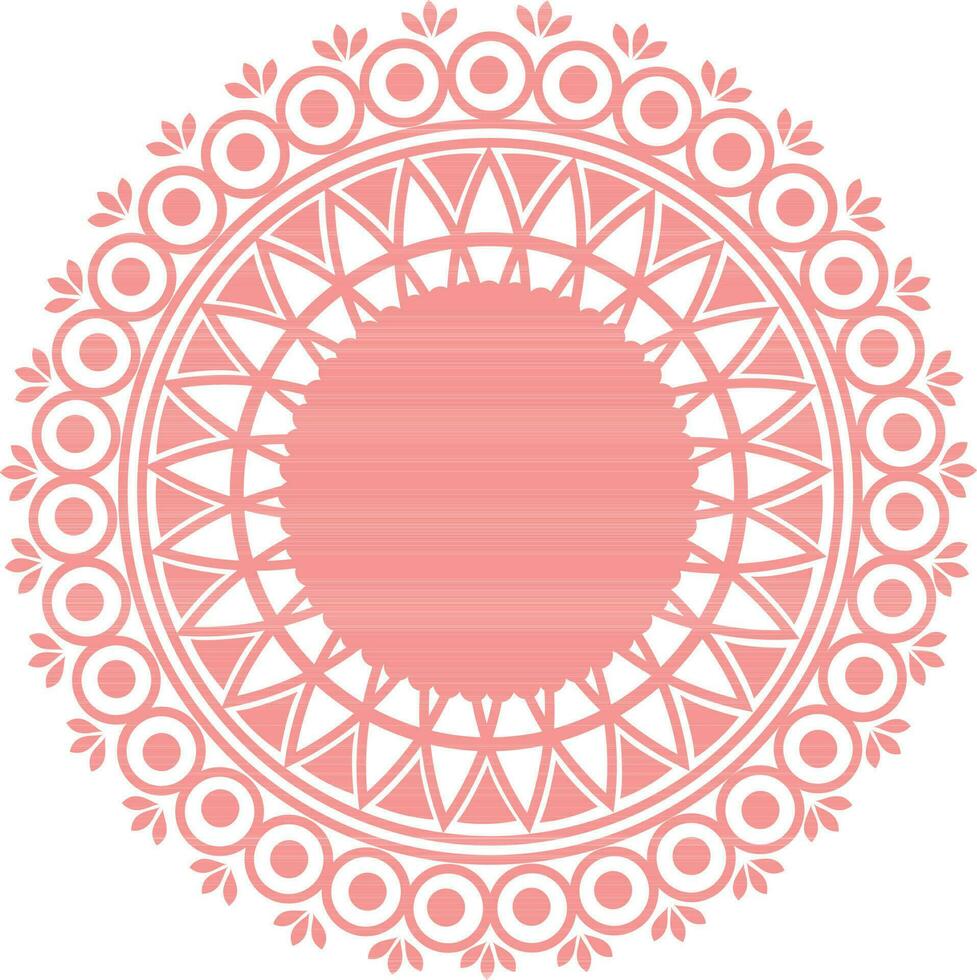 Illustration of beautiful floral mandala design. vector