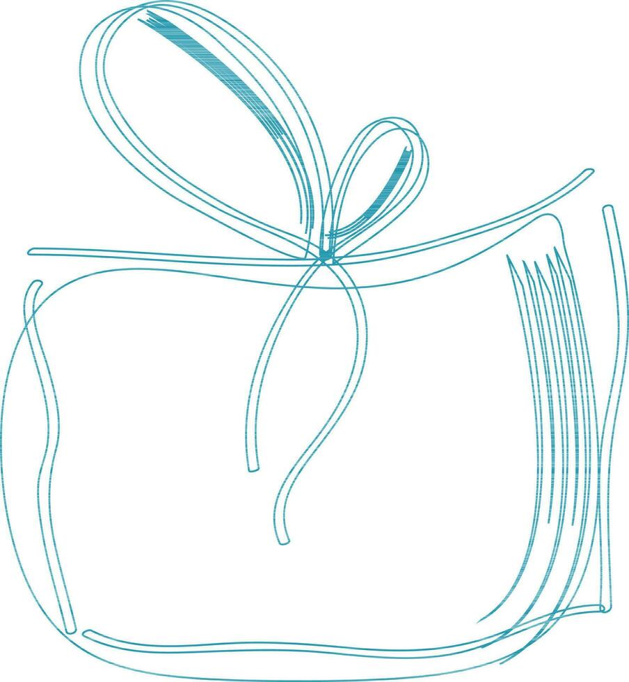 Illustration of gift box. vector