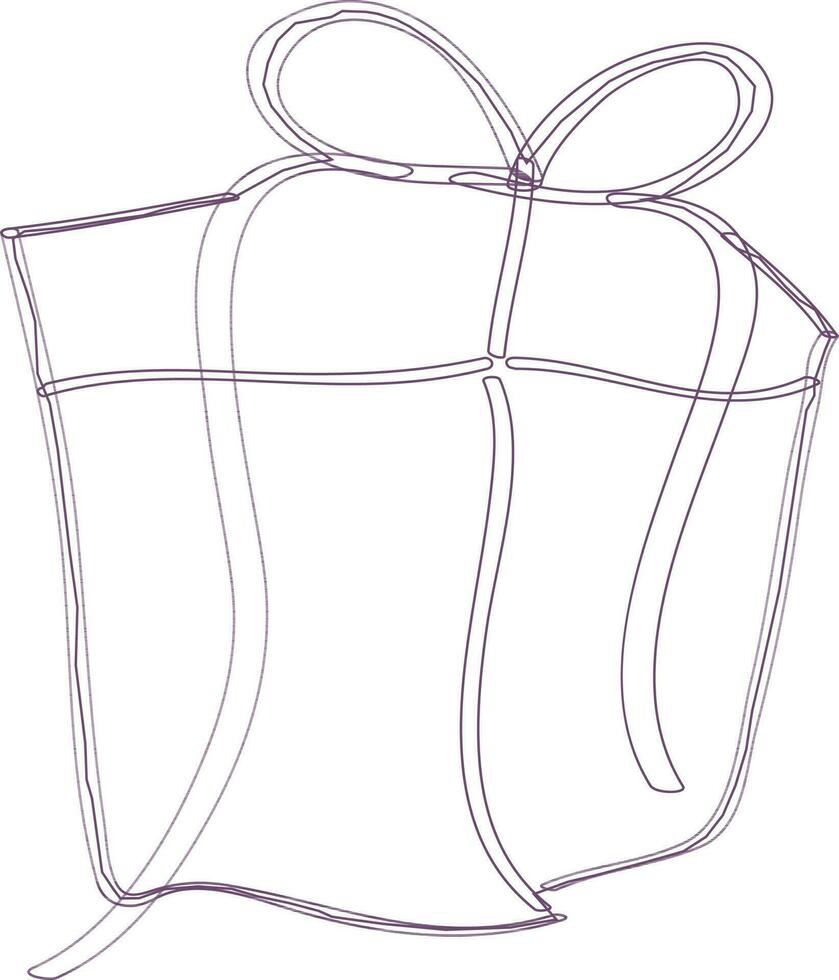 Vector illustration of gift box.