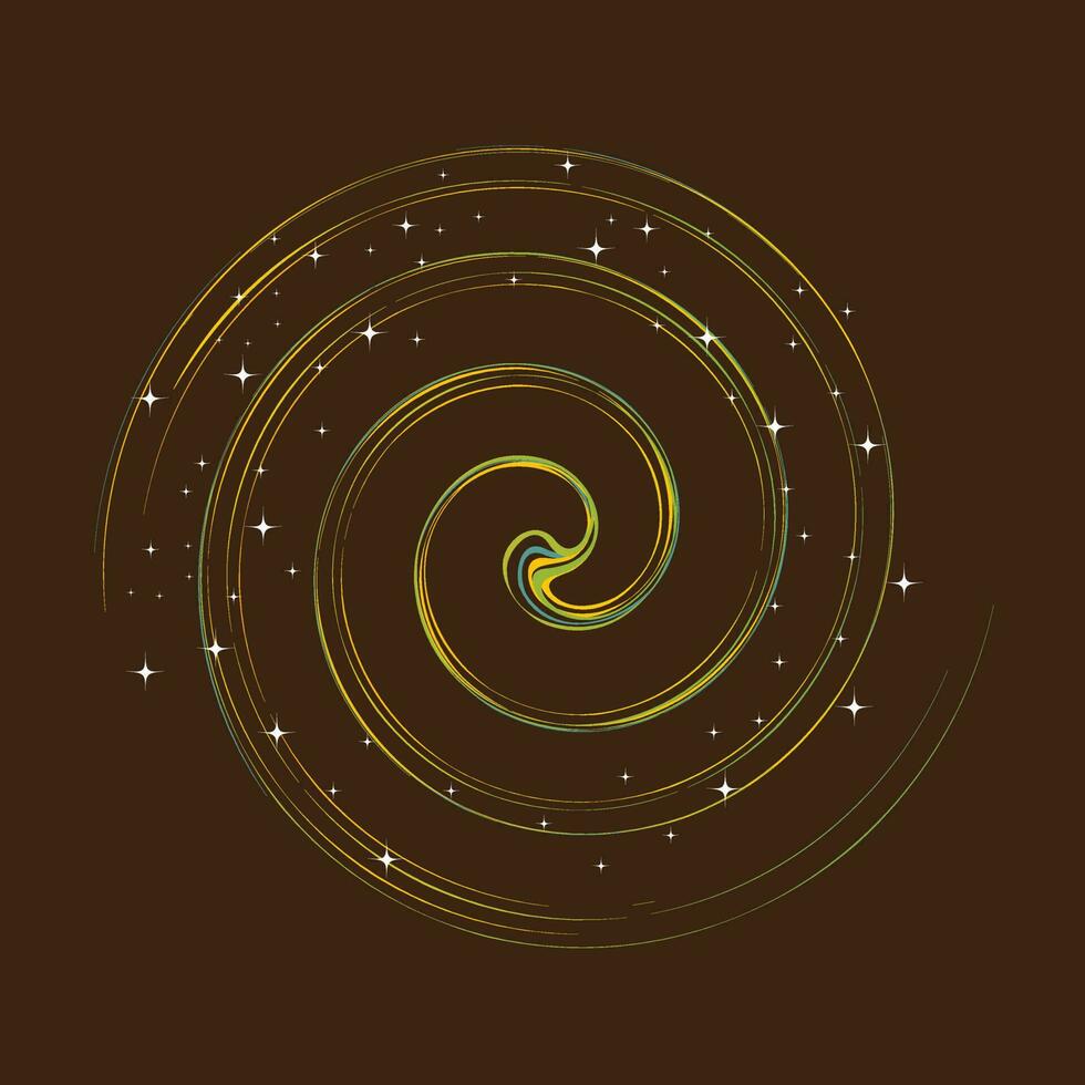 Illustration of a stars decorated circle. vector