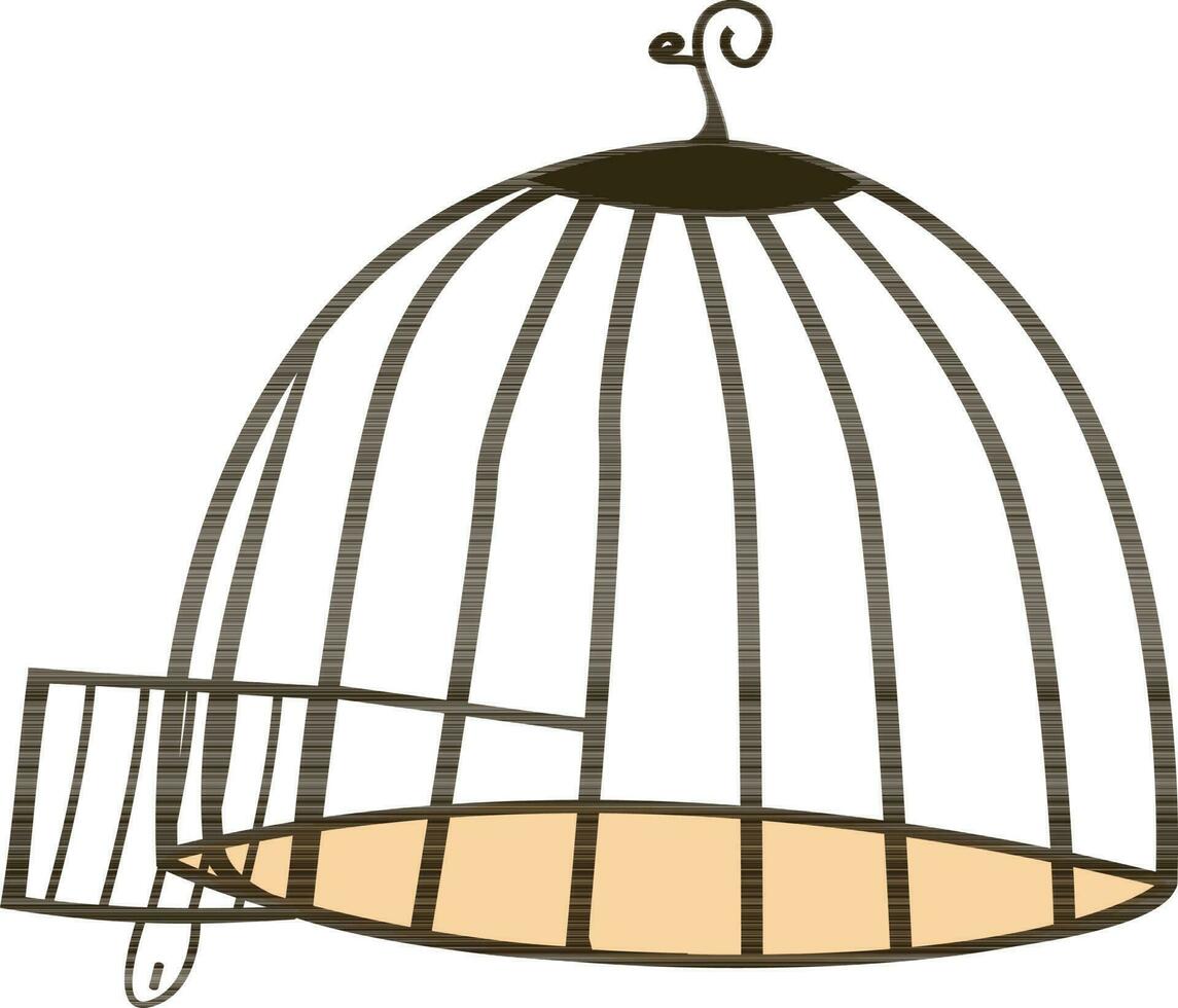 Illustration of a cage. vector